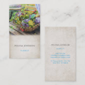 フローリスト園芸心理学者スタイリスト 名刺 (正面/裏面)