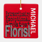 フローリスト外相カスタム セラミックオーナメント (裏面)