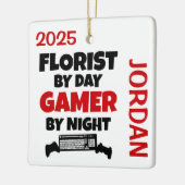 フローリスト愛遊のビデオゲーム セラミックオーナメント (左)