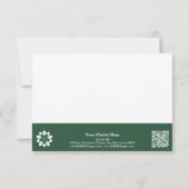 フローリスト版ひまわりフォトハッピーバースデー ノートカード (裏面)