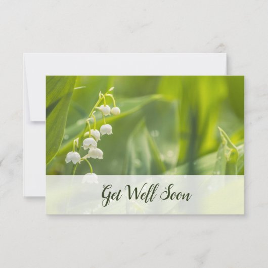 🌸フローリスト版🌿フローラ写真「Get Well Soon」 ノートカード (正面)