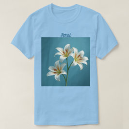 フローリスト白ライリーTシャツ Tシャツ
