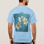 フローリスト白ライリーTシャツ Tシャツ (裏面)