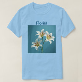 フローリスト白ライリーTシャツ Tシャツ