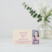 フローリスト花屋ファーマーズマーケット 名刺 (スタンド正面)