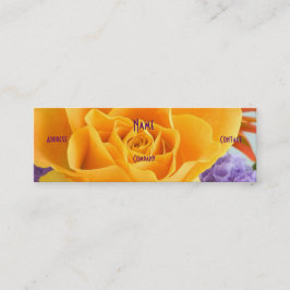 フローリスト – イエローローズ スキニー名刺