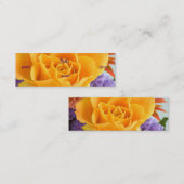 フローリスト – イエローローズ スキニー名刺 (正面/裏面)