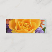 フローリスト – イエローローズ スキニー名刺 (裏面)