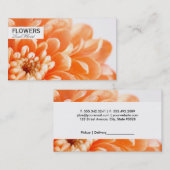 フローリスト |オレンエレガントジ（ピックアップ/デリバリ） 名刺 (正面/裏面)