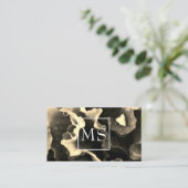 フローリスト（セピア） 名刺 (スタンド正面)