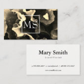 フローリスト（セピア） 名刺 (正面/裏面)