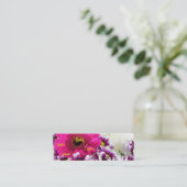 フローリスト – パープルブーケII スキニー名刺 (スタンド正面)