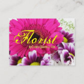 フローリスト – パープルブーケIII 名刺 (裏面)