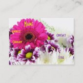 フローリスト – パープルブーケIII 名刺 (正面)