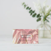 フローリスト |ピンクの花 名刺 (スタンド正面)