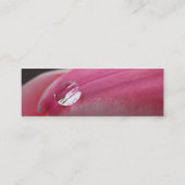 フローリスト – ピンクロース スキニー名刺 (裏面)