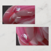 フローリスト – ピンクロース 名刺 (正面/裏面)