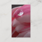 フローリスト – ピンクロース 名刺 (裏面)