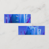 フローリスト – ブルーバラ スキニー名刺 (正面/裏面)