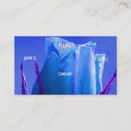 フローリスト – ブルーピンクロース 名刺