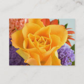 フローリスト – ブルーフローライエローローズ 名刺 (裏面)