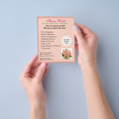 フローリスト_プロモーション（フライヤー） チラシ (手)