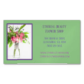 フローリスト マグネット名刺 (正面)