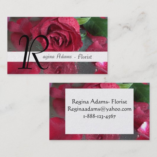 フローリスト 名刺 (正面/裏面)