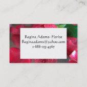 フローリスト 名刺 (裏面)