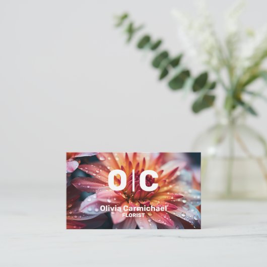 フローリスト 名刺 (スタンド正面)