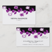 フローリスト（紫） 名刺 (正面/裏面)