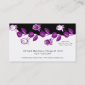 フローリスト（紫） 名刺 (裏面)