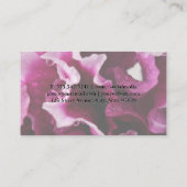 フローリスト |花の背景 名刺 (裏面)