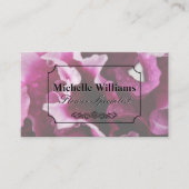 フローリスト |花の背景 名刺 (正面)