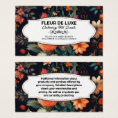 フローリスト |花エレガントの背景 (正面&裏面)