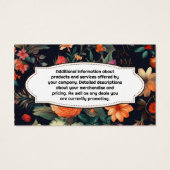 フローリスト |花エレガントの背景 (裏面)