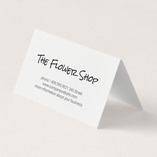 フローリスト |花屋 名刺 (裏面)