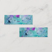 フローリスト – 青フローラ スキニー名刺 (正面/裏面)