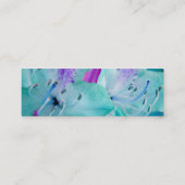 フローリスト – 青フローラ スキニー名刺 (裏面)