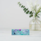 フローリスト – 青フローラ スキニー名刺 (スタンド正面)