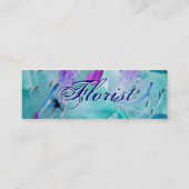 フローリスト – 青フローラ スキニー名刺 (裏面)