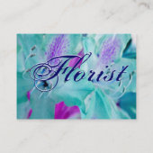 フローリスト – 青フローラ 名刺 (裏面)