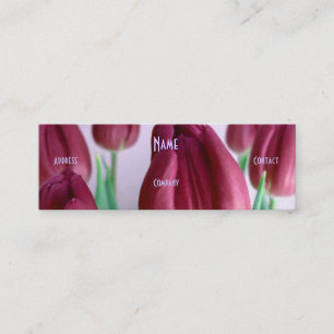 フローリスト – Rosey Tulips スキニー名刺