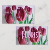 フローリスト – Rosey Tulips 名刺 (正面/裏面)