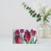 フローリスト – Rosey Tulips 名刺 (スタンド正面)
