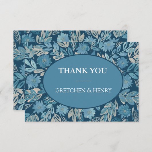 フローリッシュウォー絵画タカラーサンキューカード 招待状 (正面/裏面)