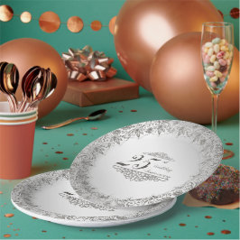 フローリッシュシルバー25周年記念紙プレート ペーパープレート