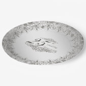 フローリッシュシルバー25周年記念紙プレート ペーパープレート (アングル)