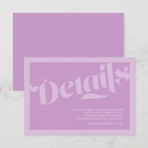 フローリッシュタイポグラフィラベ結婚ンダー薄紫の詳細