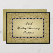 フローリッシュ結婚ゴールデンアニバーサリー招待状 招待状 (正面/裏面)